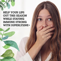 Close-up of easy-to-swallow coated Quantum Health SuperLysine+ tablets