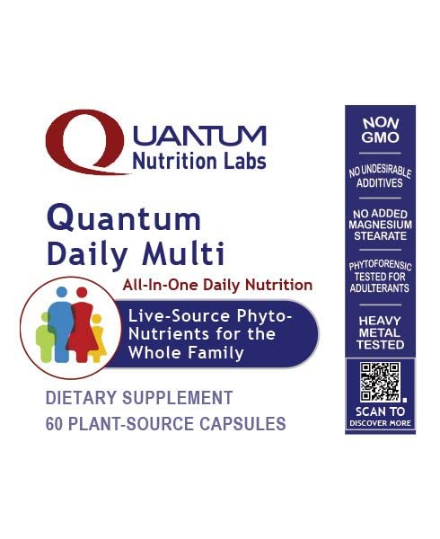 Quantum Nutrition Daily Multivitamin two capsules daily use for adults.