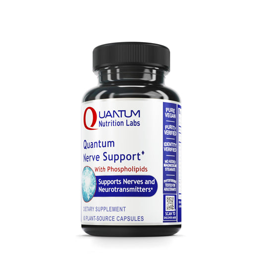 Quantum Nutrition Labs Nerve Support bottle with Violite packaging preserves formula freshness