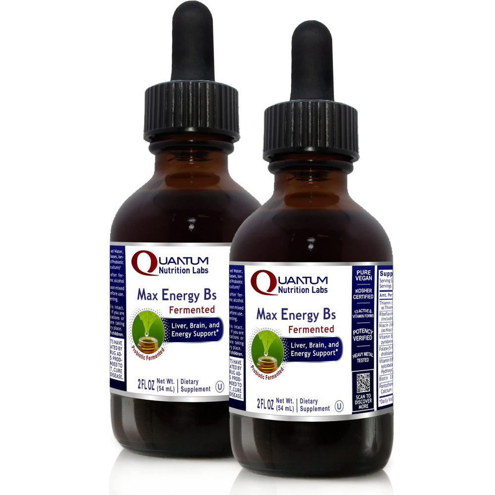 Quantum Nutrition Max Energy B's bottle front for quick energy support.