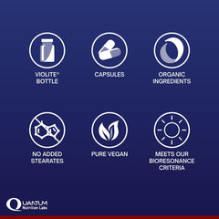 Quantum Nutrition Quantum Digest vegan capsules offering convenient gut health support.