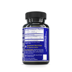 Quantum Nutrition turmeric capsules close-up with 500 mg curcumin.