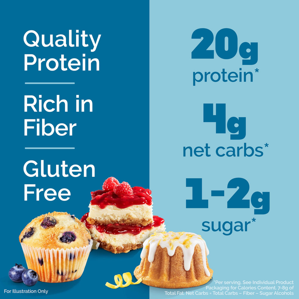 Quest Fruit Flavored Variety Pack Lemon Cake bar with bright citrus note