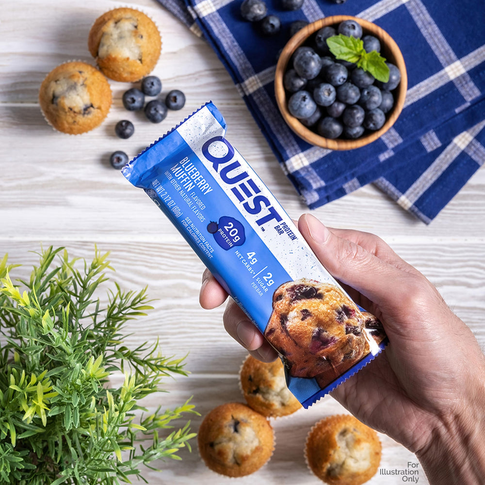 Quest Fruit Flavored Variety Pack On-the-go snack in a gym bag
