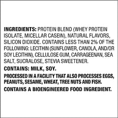 Quest Nutrition vanilla milkshake close-up captures rich aroma and powder texture