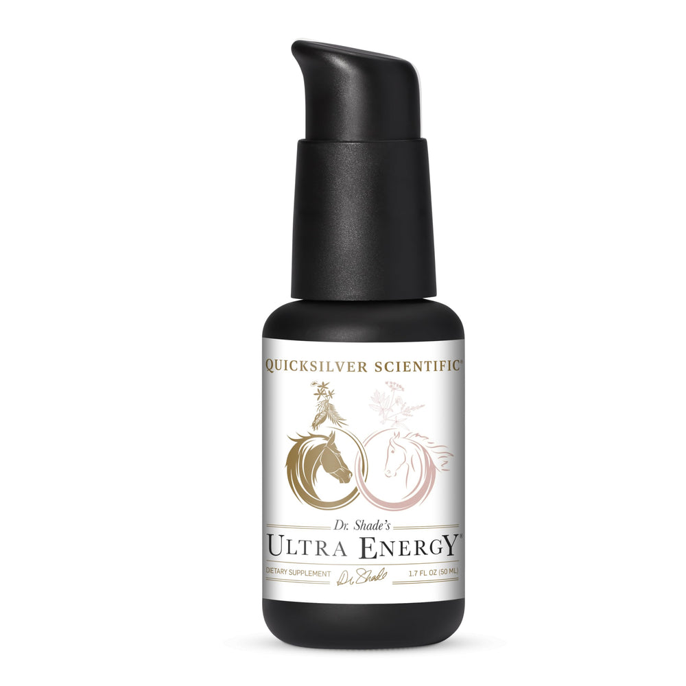 Quicksilver Scientific Dr. Shade's Ultra Energy bottle front view for daily energy support.