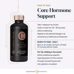 Morning routine with Quicksilver Scientific Core Hormone Support