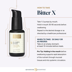 Dr. Shade's BitterX packaging is vegan and non-GMO for conscious choices.