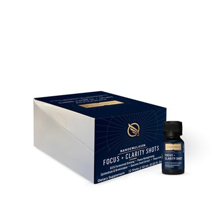 Quicksilver Scientific Focus and Clarity box with twelve shots supports daily mental clarity.