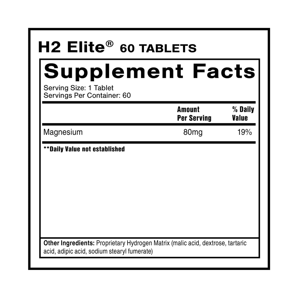Quicksilver Scientific H2 Elite tablet dissolving in water for quick hydration