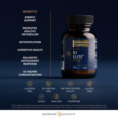 Quicksilver Scientific H2 Elite transforms plain water into hydrogen-rich hydration.