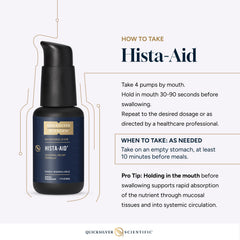 Illustration of liposomal delivery technology in Hista-Aid