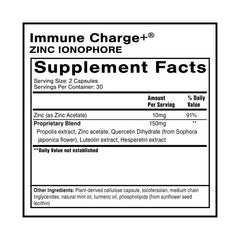 Quicksilver Scientific Immune Charge bottle cap close-up for precise dosing and convenience.