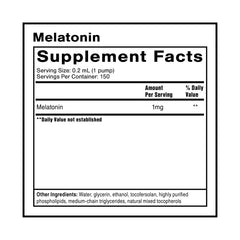 Quicksilver Scientific Liposomal Melatonin pump dispense showing fast-acting delivery