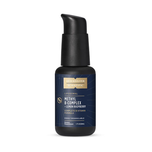 Quicksilver Scientific Methyl B Complex bottle front showing liposomal delivery potential