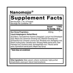 Nanomojo pour moment captures fast-acting energy boost on demand