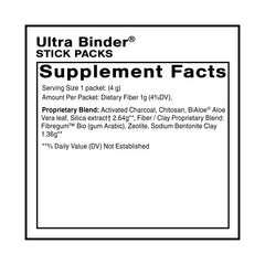 Quicksilver Ultra Binder stick packets in travel tin for convenient daily detox