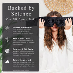 Quiet Cove sleep mask adjustable strap detail for secure fit