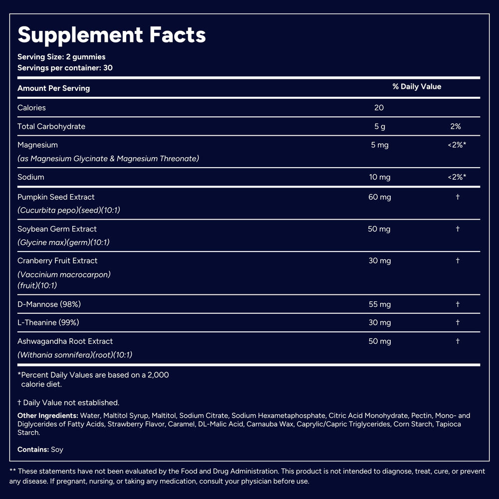 Ashwagandha element with QuietLab N1 to promote bedtime calm.