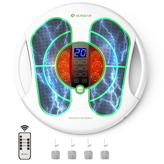 QUINEAR foot massager front view for easy storage and daily relief