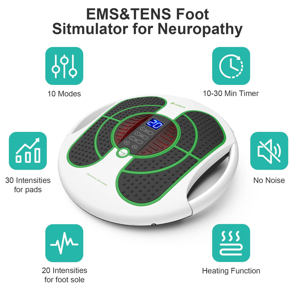 QUINEAR foot massager in use on foot