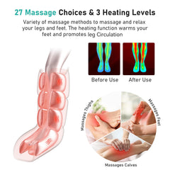 QUINEAR leg massager offers three modes to customize comfort during use