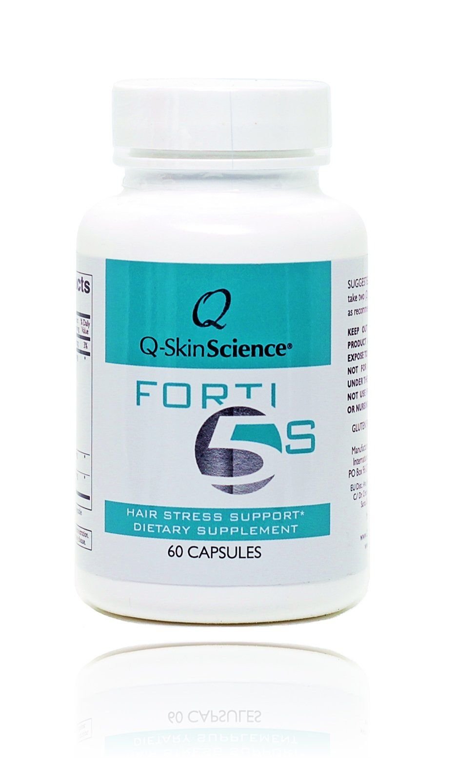 Quintessence Forti5-S bottle with capsules for daily hair support and antioxidant benefits