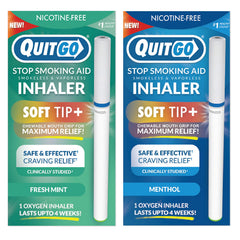 QuitGo packaging with simple setup for quick, smoke-free moments