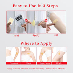 QuitPatch easy daily application on clean skin.