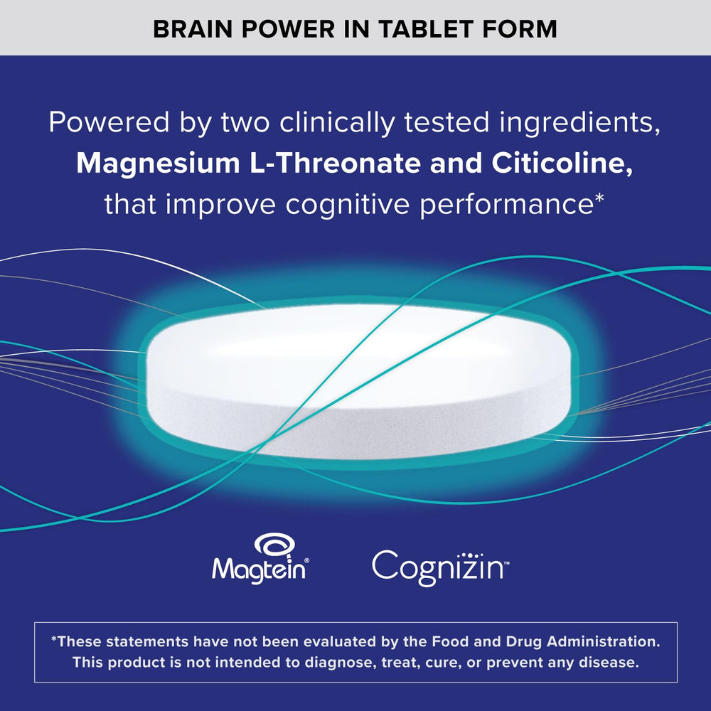 Qunol Brain Health Memory Plus magnesium L-threonate and citicoline on packaging
