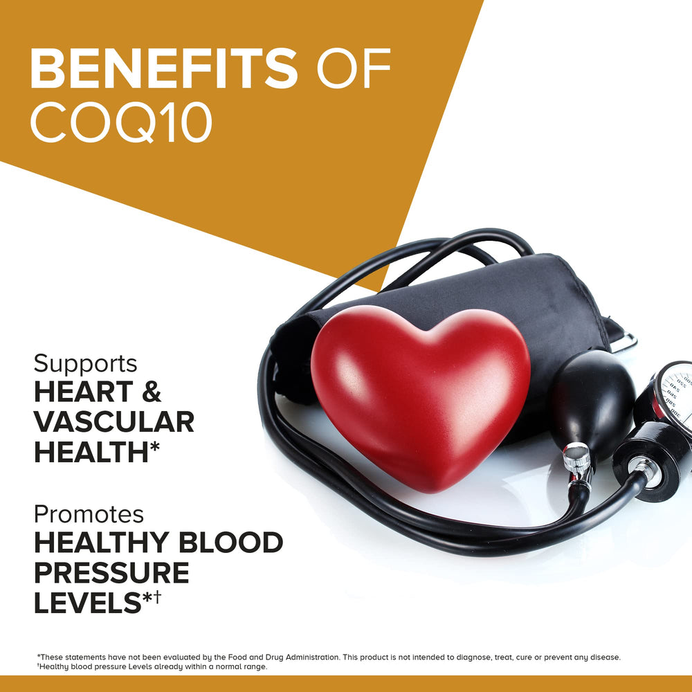 Close-up of Qunol CoQ10 label highlighting 100 mg and water-fat-soluble formula