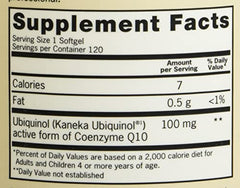 Qunol ubiquinol 100mg bottle beside pantry items for daily wellness routine