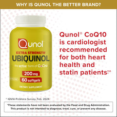 Qunol bottle cap open revealing capsules inside for easy dispensing