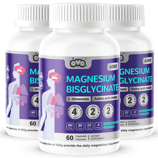 QVQ Magnesium Complex bottle pour for daily relaxation and energy