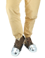 QWORK adjustable strap system demonstrates secure, customizable fit across footwear.