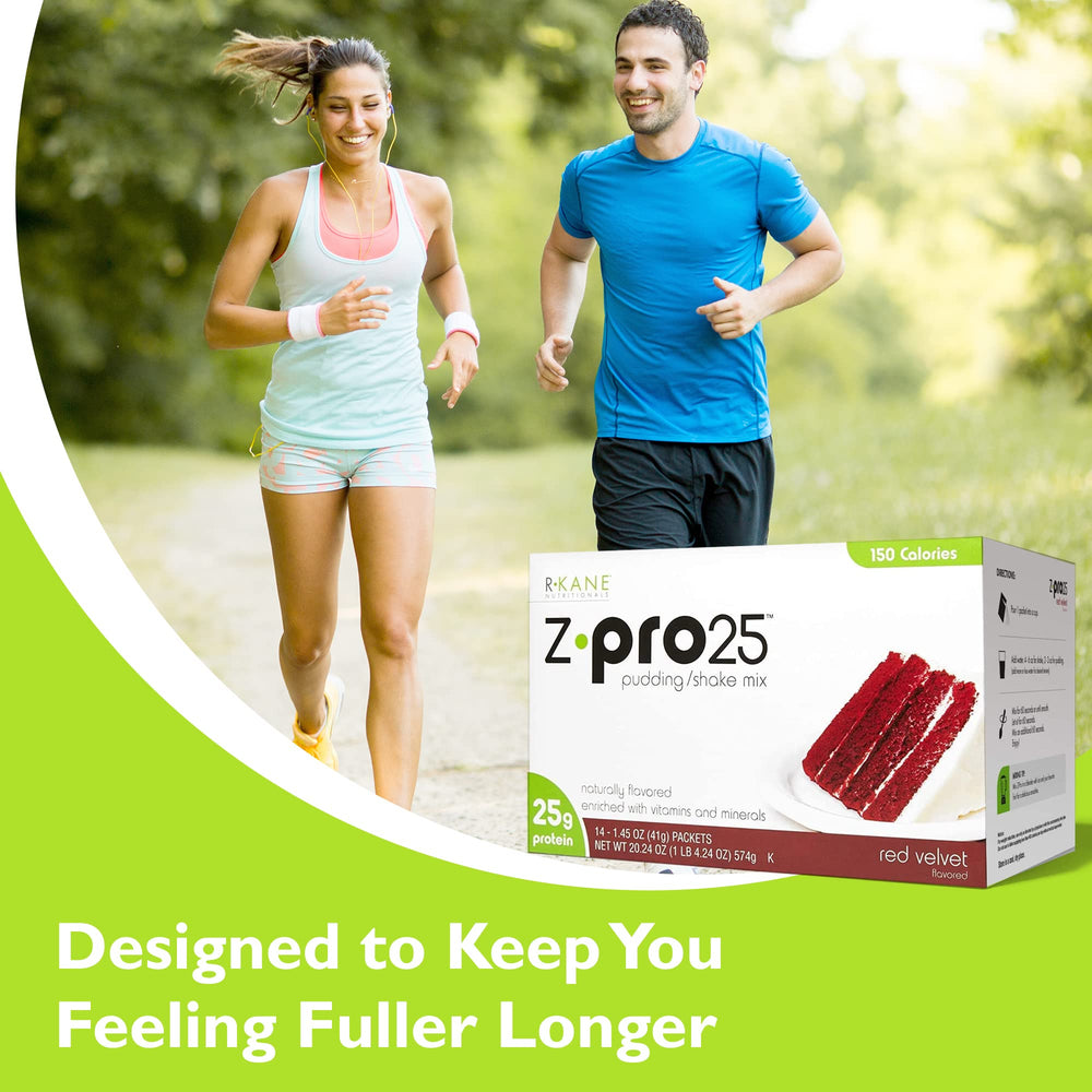 On-the-go packets of R-Kane Z-Pro Red Velvet for quick shakes.