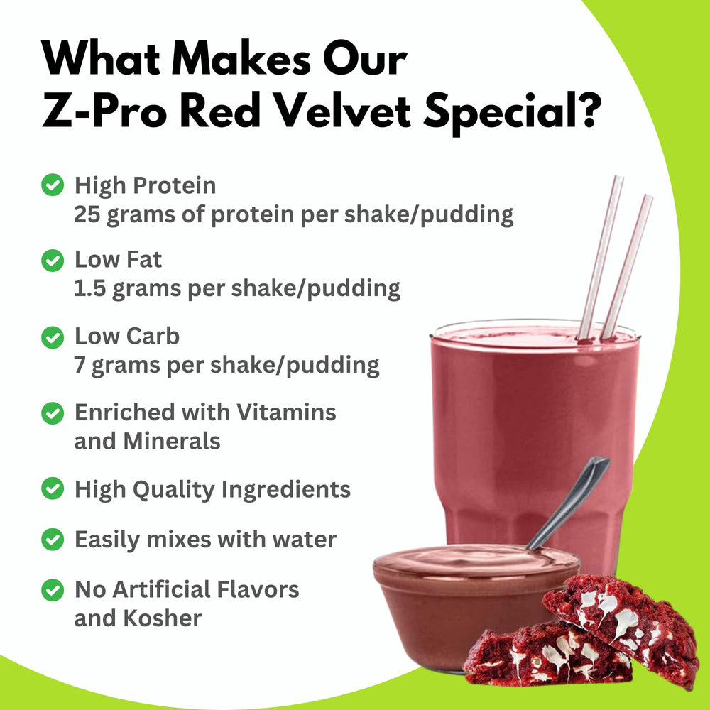 R-Kane Z-Pro Red Velvet shake glass showing creamy texture.