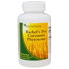Rachelstea Pro Curcumin Phytosome bottle front shows Meriva blend for enhanced absorption.