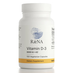 Raena vitamin D3 + K2 bottle shown on shelf for daily use