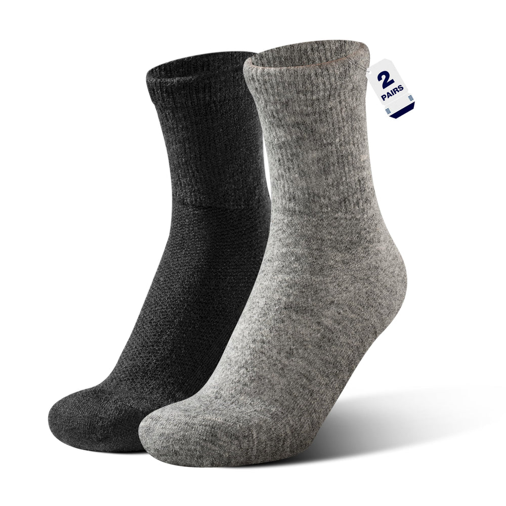 Rahhint Alpaca Wool Diabetic Socks model front with all-day warmth and breathable comfort.