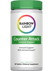 Rainbow Light Counter Attack immune guard bottle highlights daily immune support.