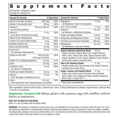 Rainbow Light Mens One 50+ tablet closeup: high potency vitamins for daily energy.