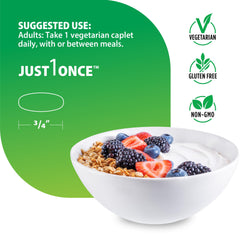 Rainbow Light Men's One+ ingredient blend emphasizes real food nutrients.