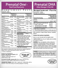 Rainbow Light Prenatal DHA softgels bottle for convenient omega-3 support