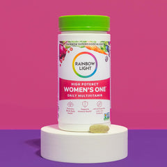 Rainbow Light Women's One ingredients panel highlight.