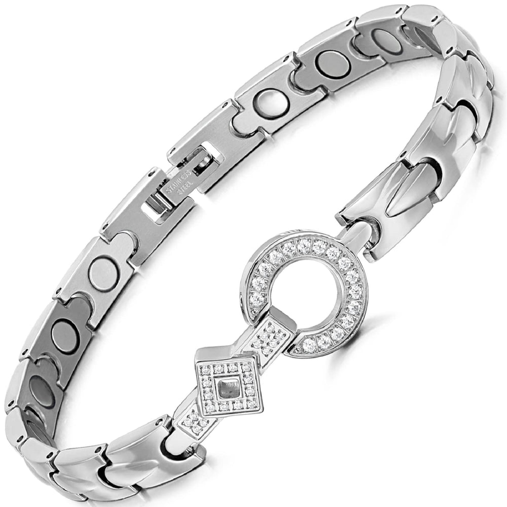 RainSo Elegant bracelet close-up showing 3500 Gauss magnets for daily style