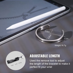 RainSo bracelet on the wrist shows a comfortable unisex design
