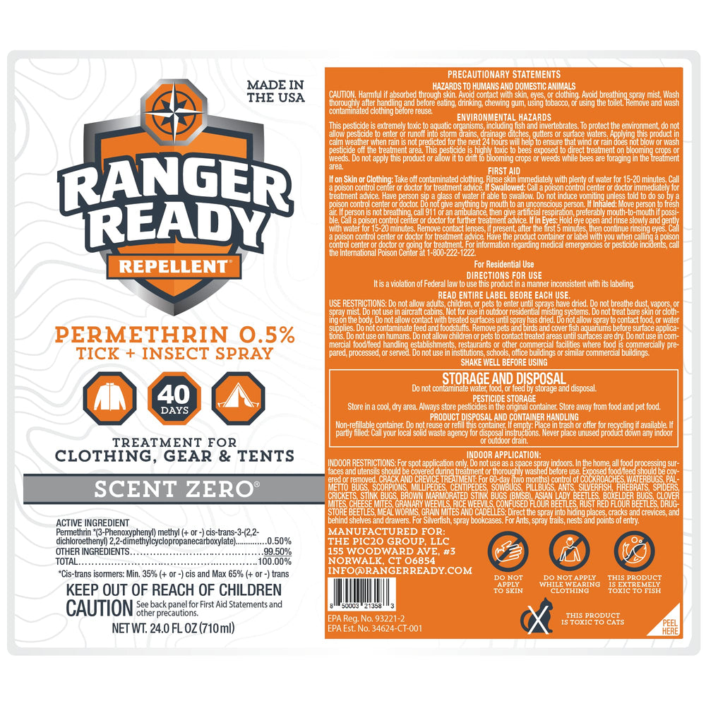 Two 24oz Ranger Ready Permethrin bottles in packaging