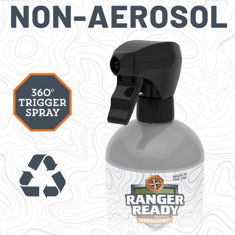 Outdoor-use scenario with Ranger Ready repellent in action.