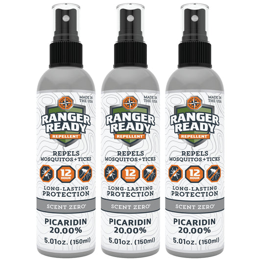 Ranger Ready Picaridin bottle with Scent Zero for odorless outdoor protection